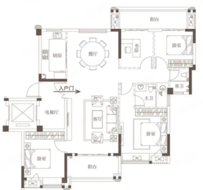 新玺西湖億礼--建面 136m²