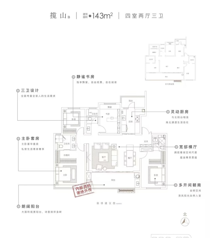 锦绣江山--建面 143m²