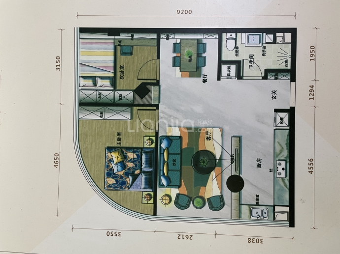 两湖绿谷小镇--建面 92.52m²