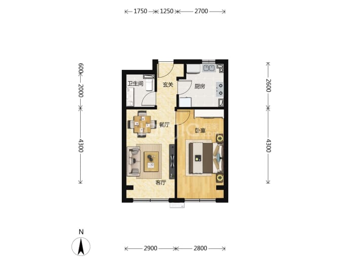 和悦璞云--建面 52m²