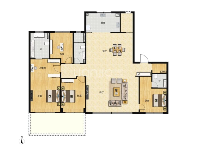 中海玖昌源邸--建面 240m²