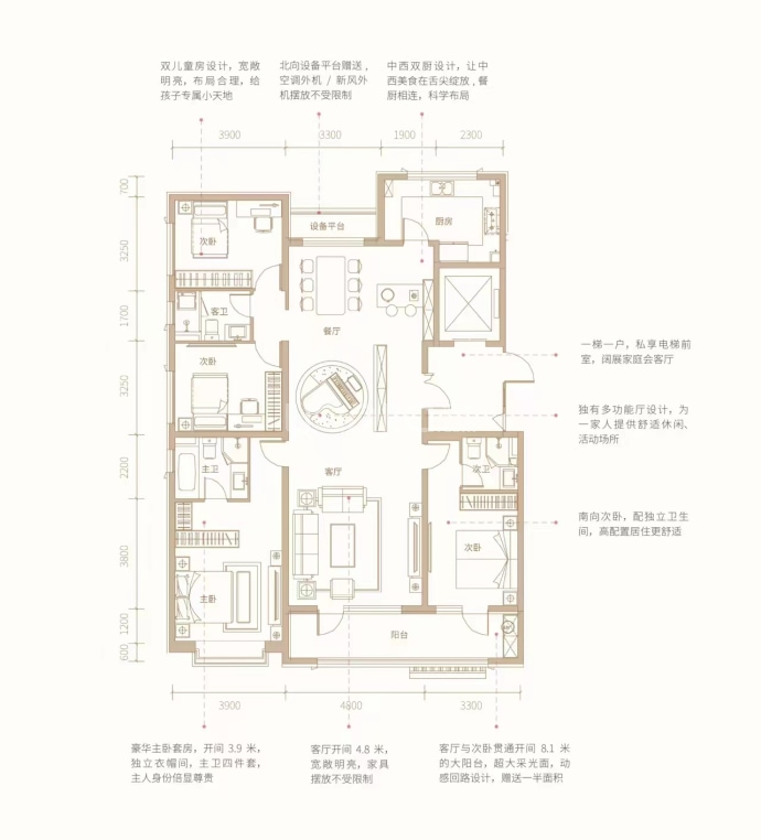 汇涛·世纪风景--建面 192m²