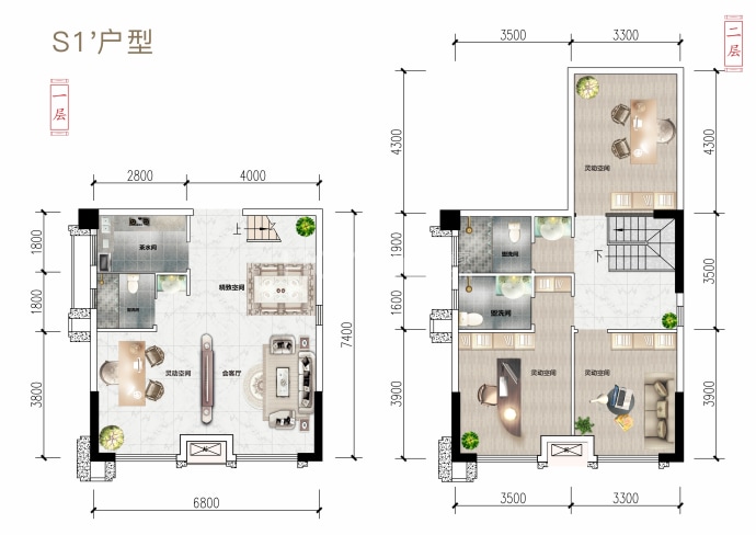 经典西悦城--建面 80m²