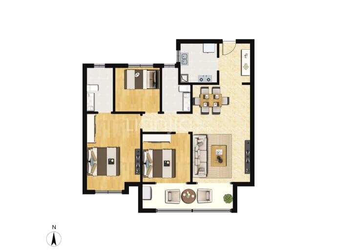 天鸿公园大道--建面 112m²