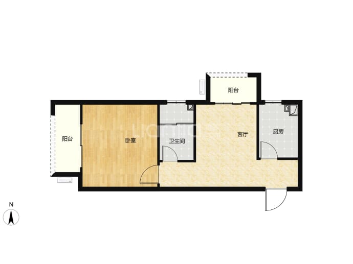 国泰观邸悦玺--建面 59.55m²