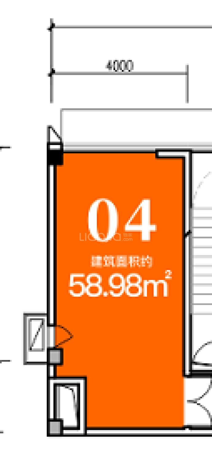 粼江云境--建面 58.98m²
