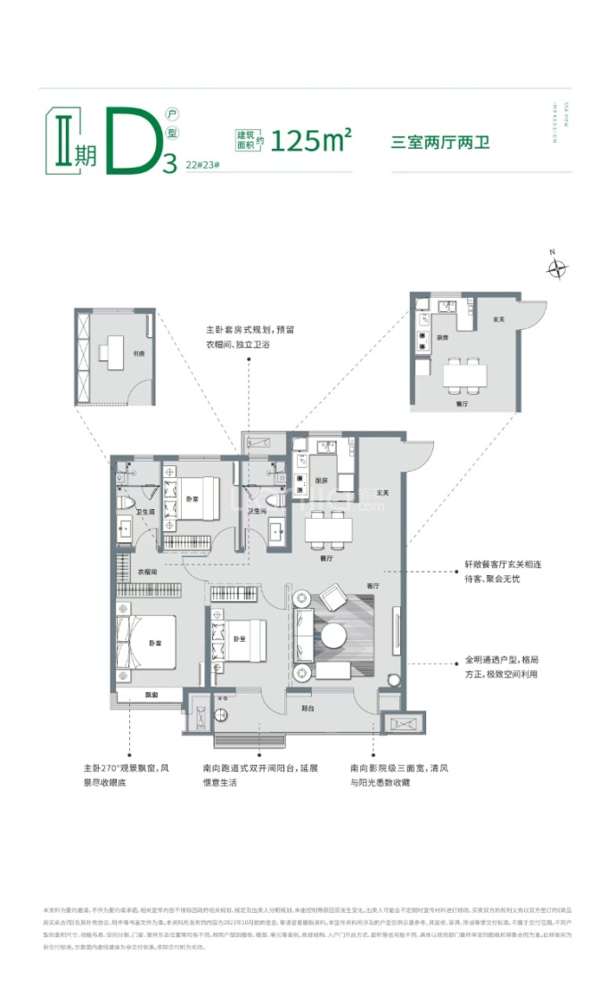 鲁商金茂观海印象--建面 125m²