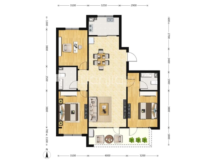 上流和苑--建面 135m²