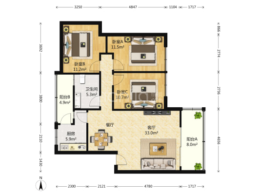 海映山庄房源|户型图|小区车位|交通地址详情分析!