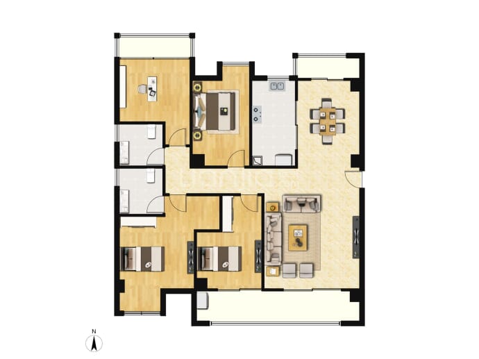 匹克奥林公园--建面 118m²