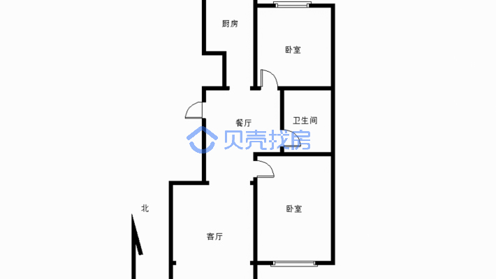 业主诚心卖 置换房子房子南北通透-户型图