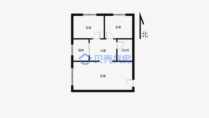 苏州路 鲤鱼山旁 苏州花园二期 一楼大两室 看房方便-户型图