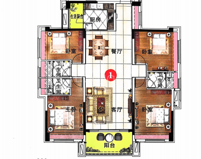 金域蓝湾--建面 157.09m²