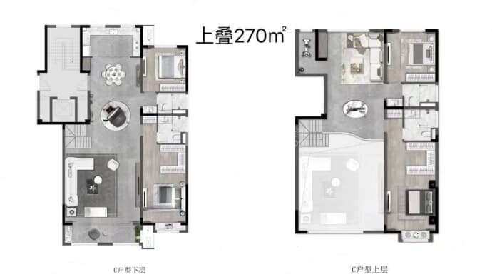 湖东道·君邑--建面 270m²