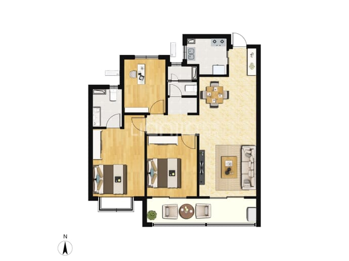 雅颂兰庭--建面 103m²