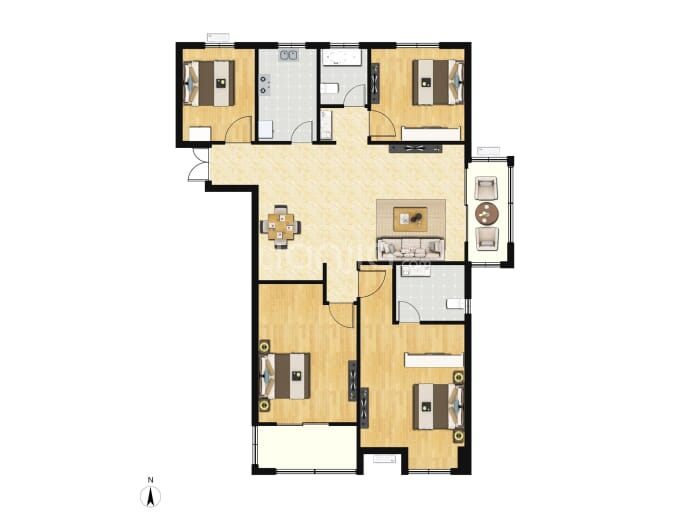 晋开四季城--建面 141.4m²