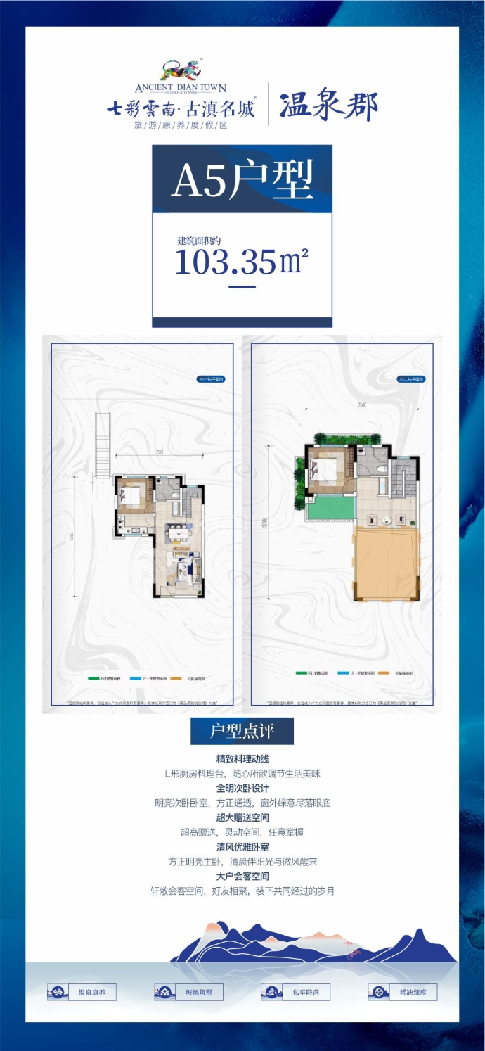 七彩云南古滇名城--建面 103.35m²