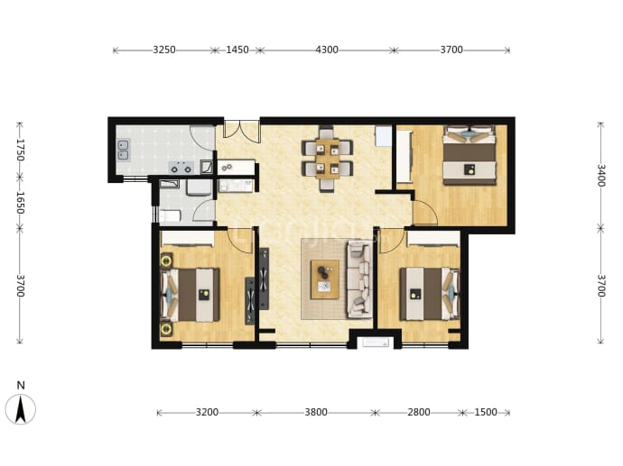 东方今典·御府--建面 105m²