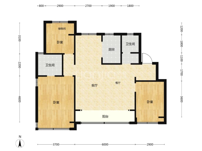 津投城开美域东霖--建面 125m²