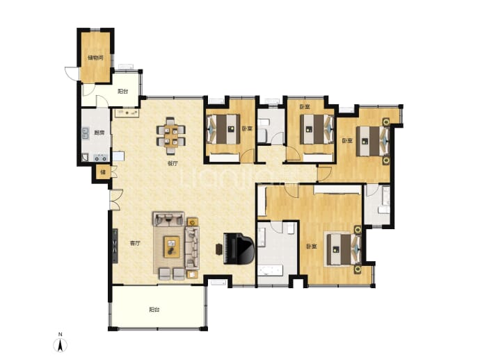 尚东新天地--建面 266.77m²