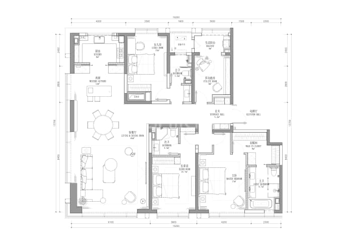 白桦林天成--建面 235m²