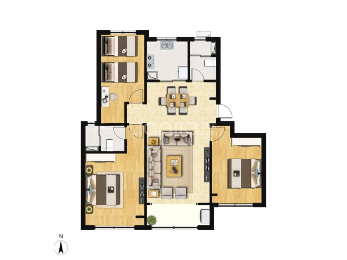 中海寰宇时代--建面 117m²