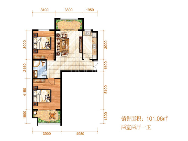 【温莎花园_衡水温莎花园楼盘】户型图|房型图-衡水贝壳新房