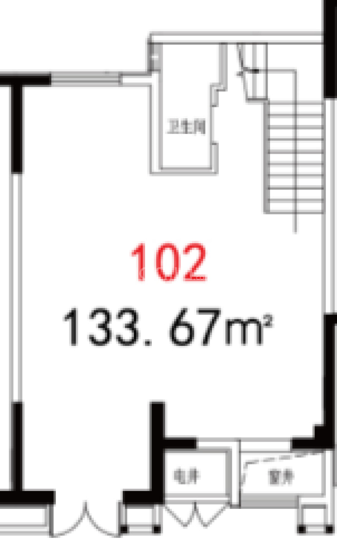 博雅盛世E区--建面 133.67m²