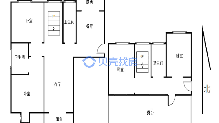 潘庄社区B区 4室2厅 西-户型图