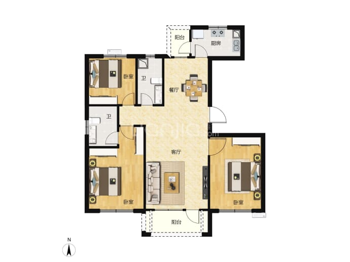 兴源巴黎城--建面 141.34m²