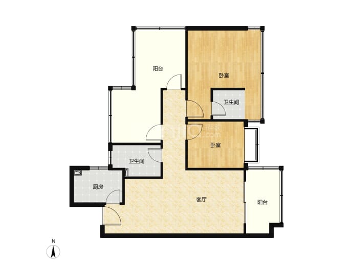 盛邦香颂·品园--建面 94m²