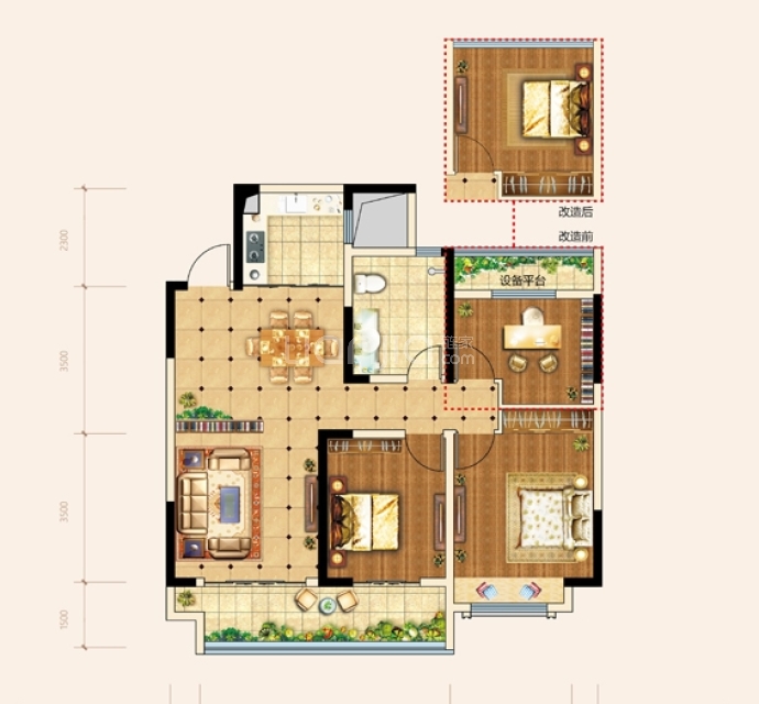 南湾琨御府--建面 110m²