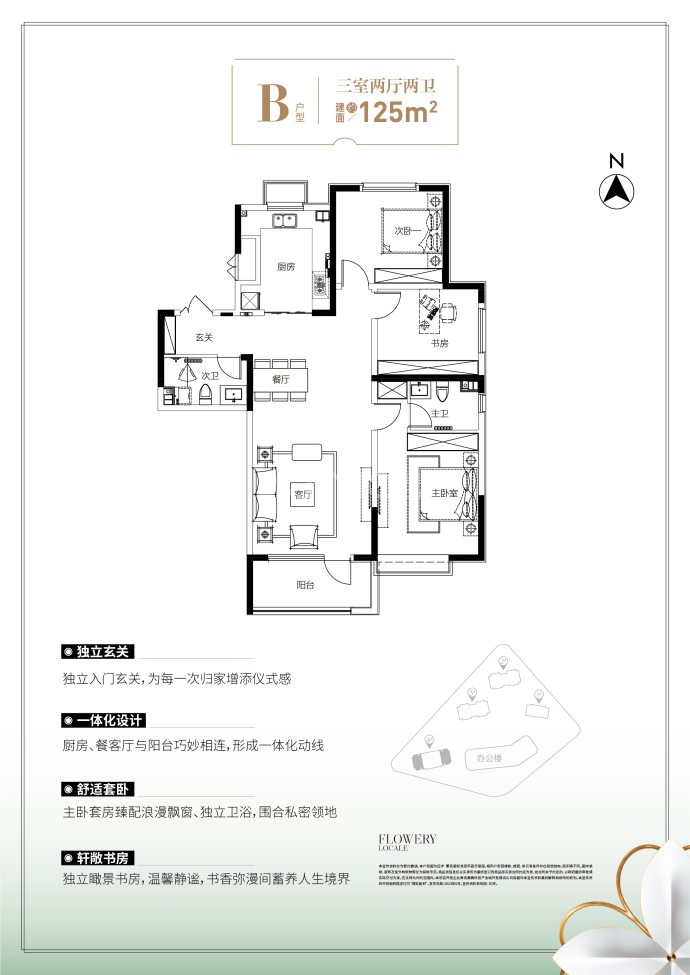 远洋繁花里--建面 125m²