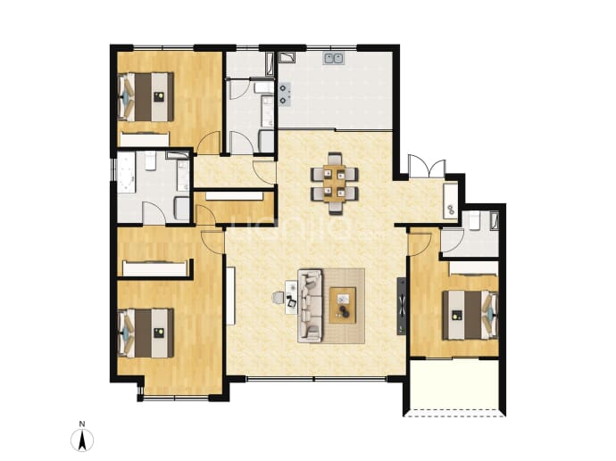 银丰·玖玺城--建面 181m²