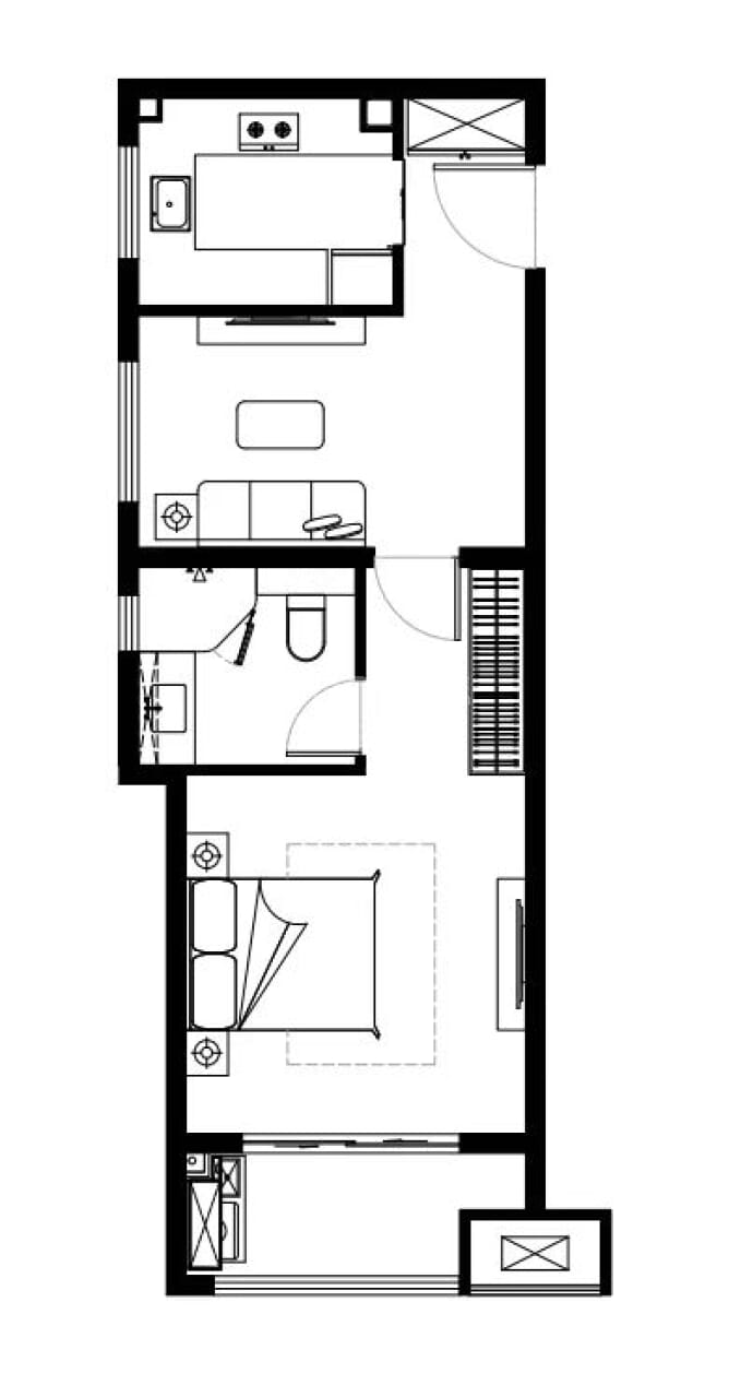 古北悦公馆--建面 70m²