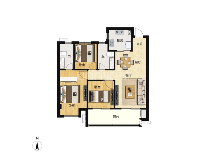 融侨悦城--建面 107m²