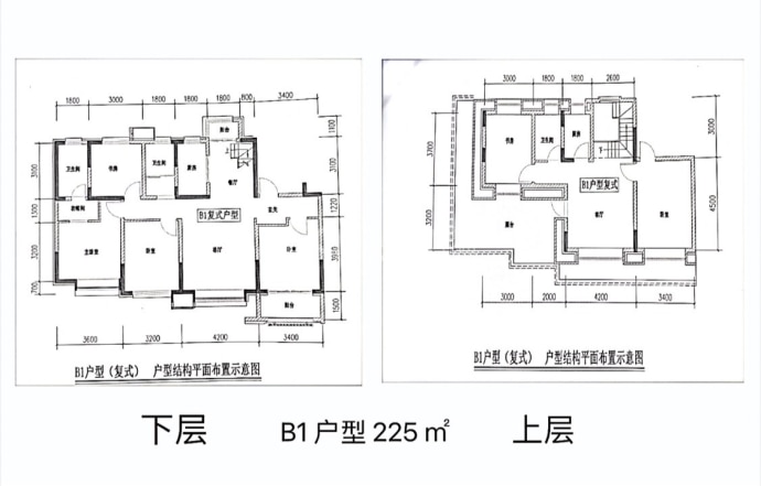 淄博鲁中·林湖公馆6室3厅3卫户型图