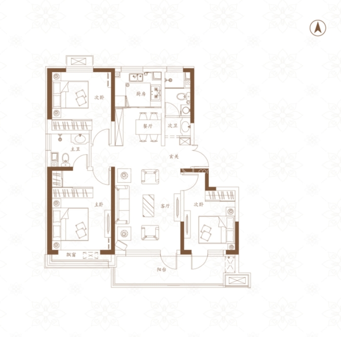 万城春暖花开--建面 119m²