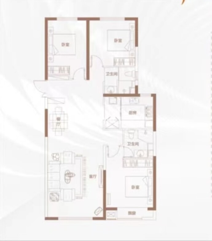 锦尚国际·锦枫华--建面 132m²