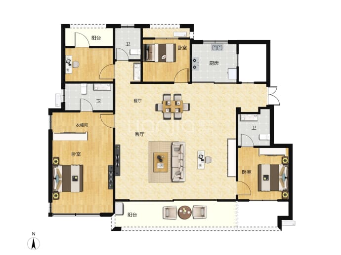 恒达东樾--建面 165m²