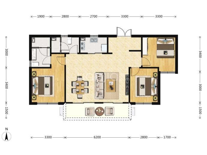 中铁逸都--建面 108m²