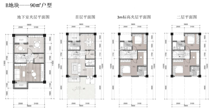 中国城乡樾园--建面 90m²