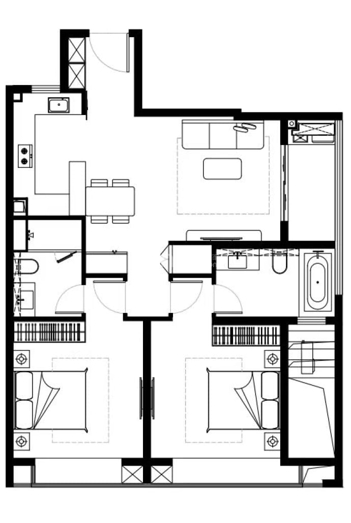 古北悦公馆--建面 118m²