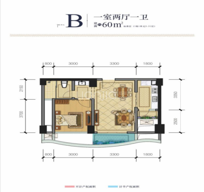 邛海1号院--建面 60m²