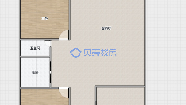 蓝翔万象 两室两厅 87平 精装修 全屋地暖 空调-户型图