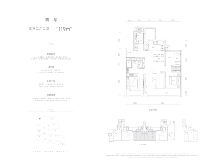 金地华章--建面 119m²