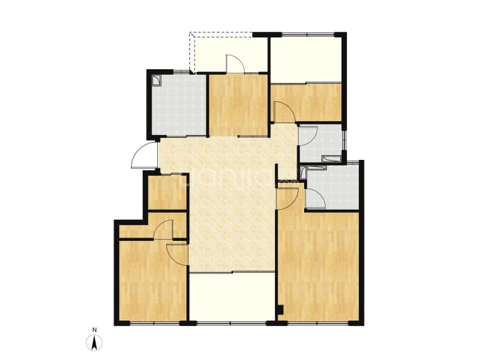 建发云启钱湾望潮4室2厅2卫户型图