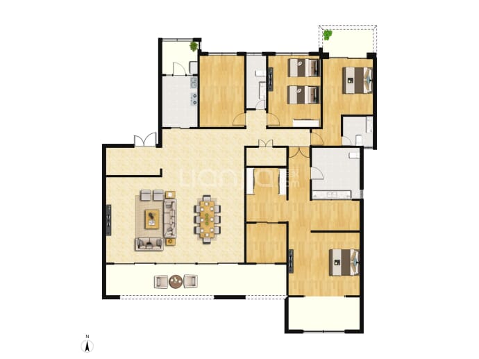 华侨城嘉陵江天--套内 231m²