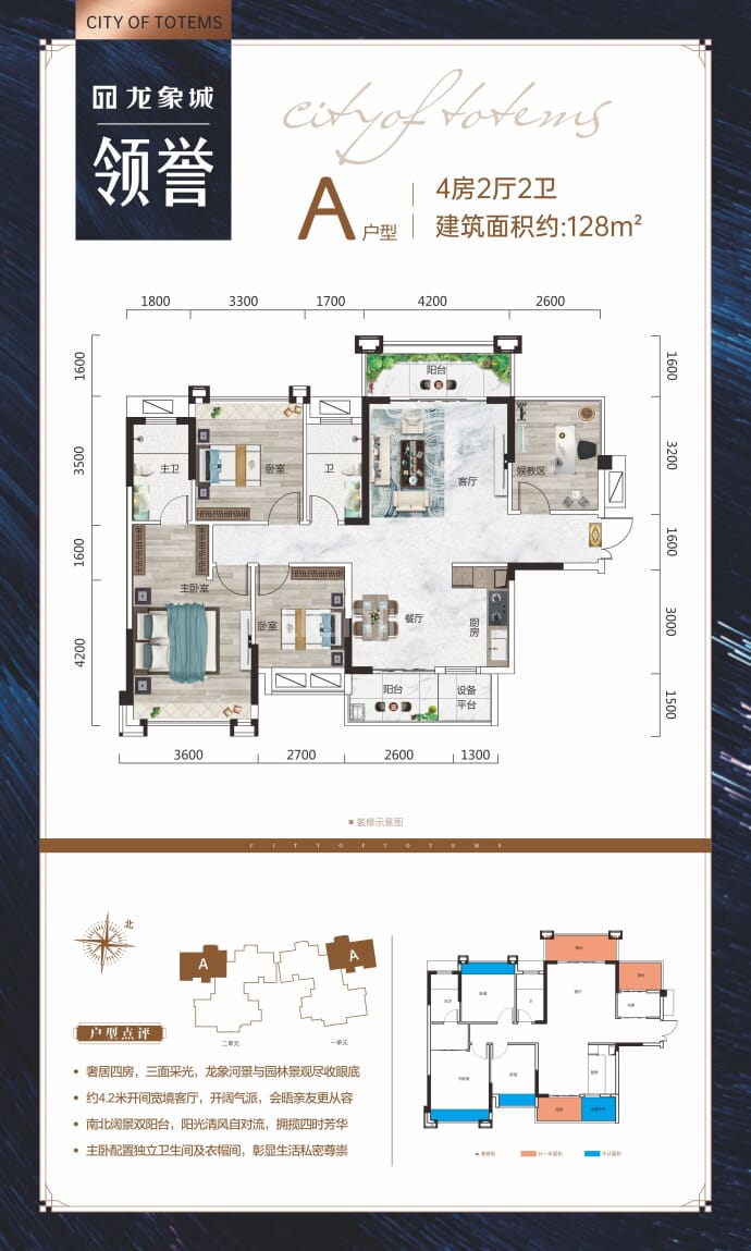 广投龙象城--建面 128m²