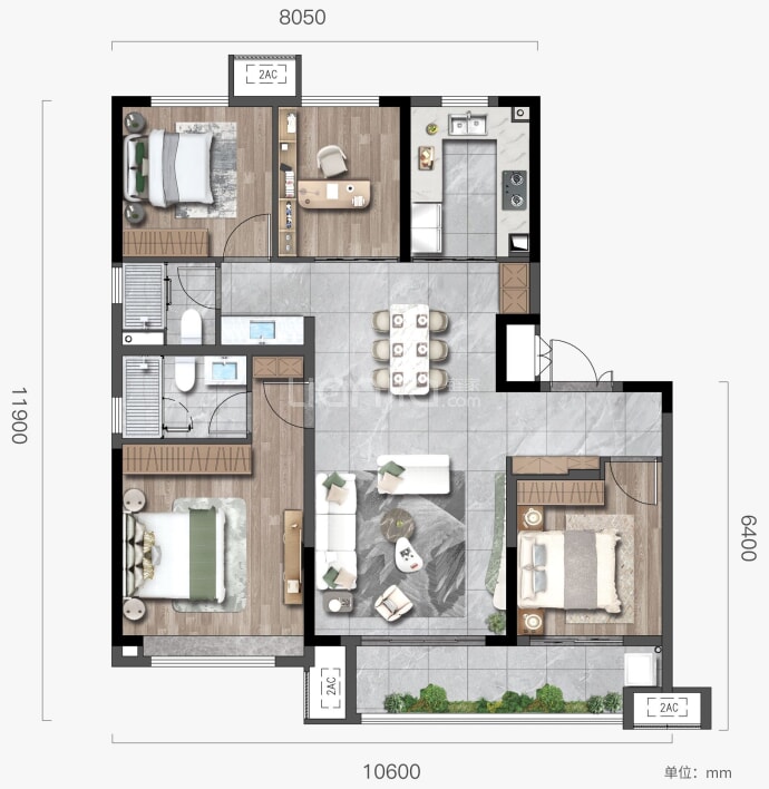 陕建崇文观筑--建面 120m²